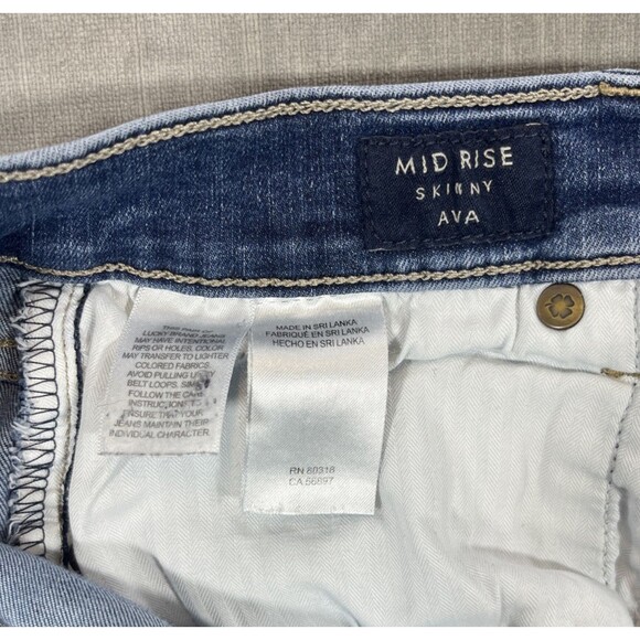 Lucky Brand Women’s 8/29‎ Medium Wash Ava Mid Rise Skinny Denim Jeans - Picture 6 of 8